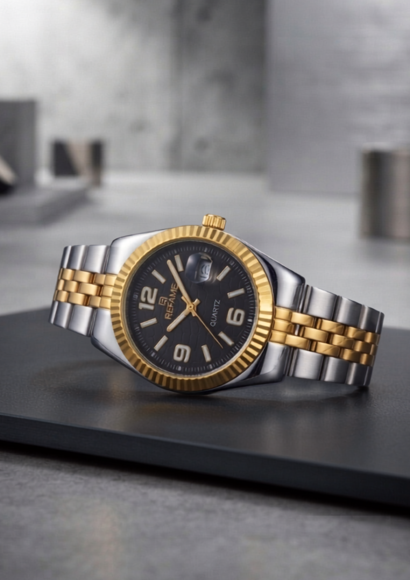 premium gold watch